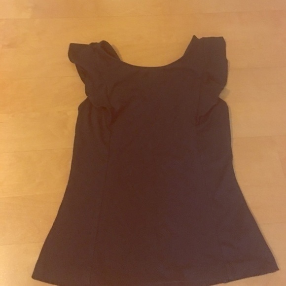 Express black ruffled top Size Medium - Picture 1 of 3